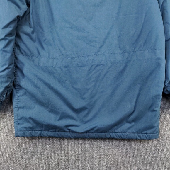 Woolrich Men's Parka Jacket Blue Large Zip Front Long Sleeve Pockets Vintage USA - Picture 8 of 14